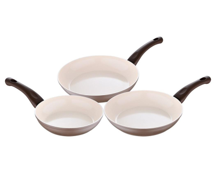 Patelnia SAN IGNACIO Zestaw 3 patelni Natur 18/22/26cm (SG-6121)
